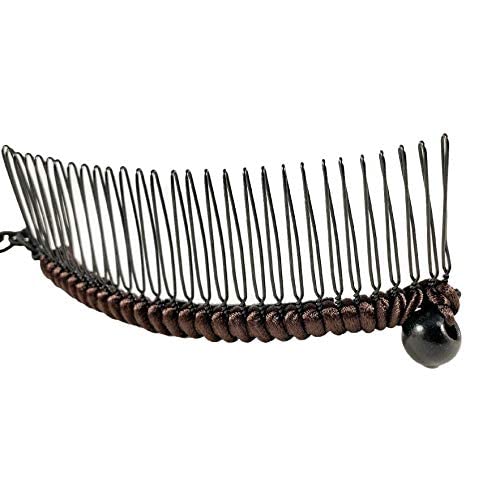 Hairzing Clip | Stretchy Banana Clips for Women - Snug & Comfortable Hair Holder for Thick, Thin and Curly Styles - All Day Hold (Medium, Brown) Beauty & Personal Care HairZing