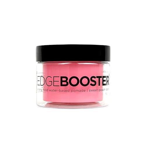 Style Factor Edge Booster Strong Hold Water-Based Pomade 3.38oz - Sweet Peach Scent Beauty & Personal Care EDGEBOOSTER