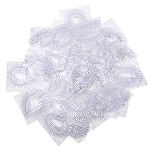 200 Pcs Disposable Plastic Shower Caps - Clear Shower Caps - Large Elastic Thick Bath Cap For Women Spa, Home Use, Hotel, Hair Salon and More Beauty and Personal Care Teensery
