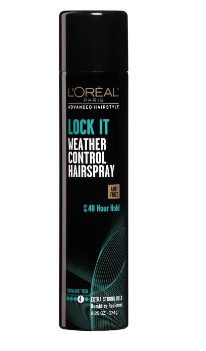 L'Oreal Advanced Hairstyle Lock It Weather Control Hair Spray Extra Strong Hold 8.25 oz (Pack of 6) Beauty & Personal Care L'Oreal Paris