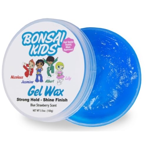 Bonsai Kids Boys Hair Gel Wax - Strong Hold for Toddlers & Kids, Tame Flyaways, Ponytails, Buns & All-Day Styles Beauty & Personal Care Bonsai Kids Hair Care