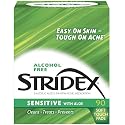 Stridex Daily Care Acne Pads with Aloe, Sensitive Skin - 90 Count (Pack of 2) Beauty & Personal Care Stridex
