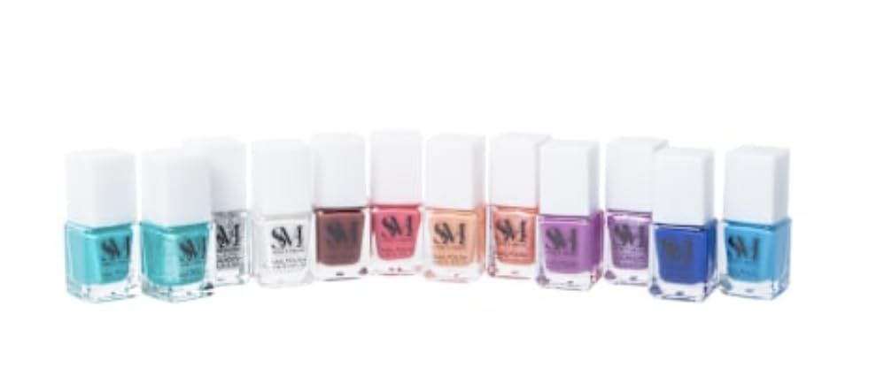 Smoke & Mirrors 12 Pc Nail Polish Collection, 100% Vegan, Clean Beauty, 0.14 Fl Oz Each