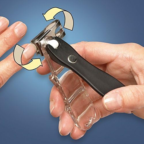 EZ Grip 360 Degree Rotary Stainless Steel Sharp Blade Fingernail Toenail Clipper, Trimmer and Cutter Beauty & Personal Care GlossyEnd