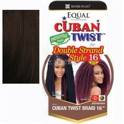 Freetress Equal Synthetic Hair Braids Havana Twist Style CUBAN TWIST 16" (33)