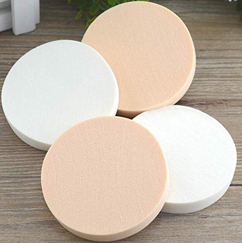 LASSUM 6 Pcs Round Makeup Sponge Facial Powder Puff,Beauty Makeup Foundation Powder Puff -Uses for Dry and Wet 3.54" Diameter Beauty & Personal Care LASSUM