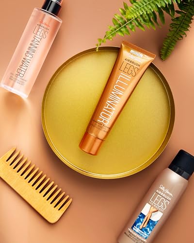 Sally Hansen Airbrush Legs® Illuminator™, Leg Makeup, Golden Glow, Easy Application, Flawless Looking Legs, Rollerball Applicator Beauty & Personal Care Sally Hansen