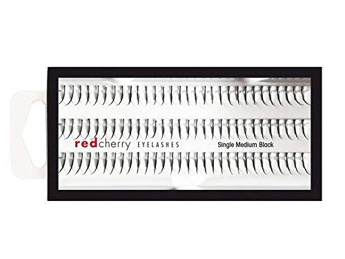 RED CHERRY Lashes Single Medium Black by Red Cherry Beauty & Personal Care Red Cherry