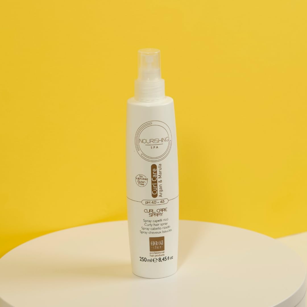 Ever Ego Curl Care Argan & Marula Spray 8.45oz Beauty & Personal Care Ever Ego Italy