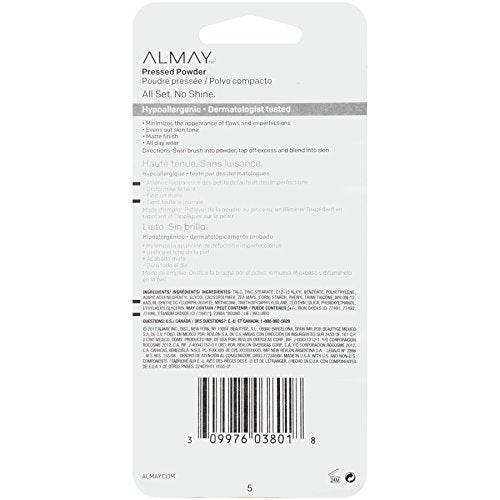 Almay Pressed Powder, Skin Tone Matching, Hypoallergenic, Frageance Free, 100 My Best Light, 0.20 Oz Beauty & Personal Care Almay