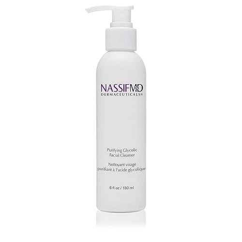 NassifMD Glycolic Acid Face Wash, Hydrating Facial Cleanser, Anti aging Face Wash, Glycolic cleanser for Face for Wrinkles and Fine Lines, Evens Skin Beauty & Personal Care NASSIFMD