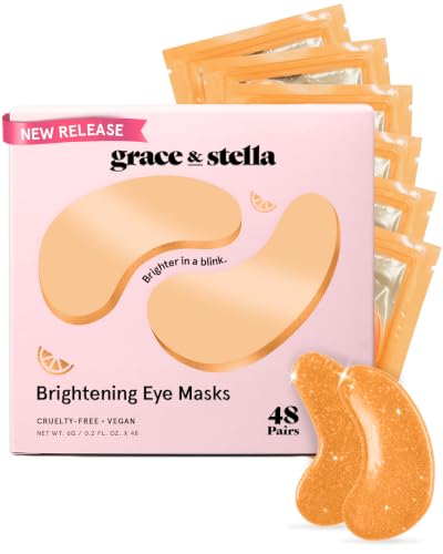 grace & stella New Brightening Eye Patches for Dark Circles (48 Pairs) Beauty and Personal Care grace & stella Default Title