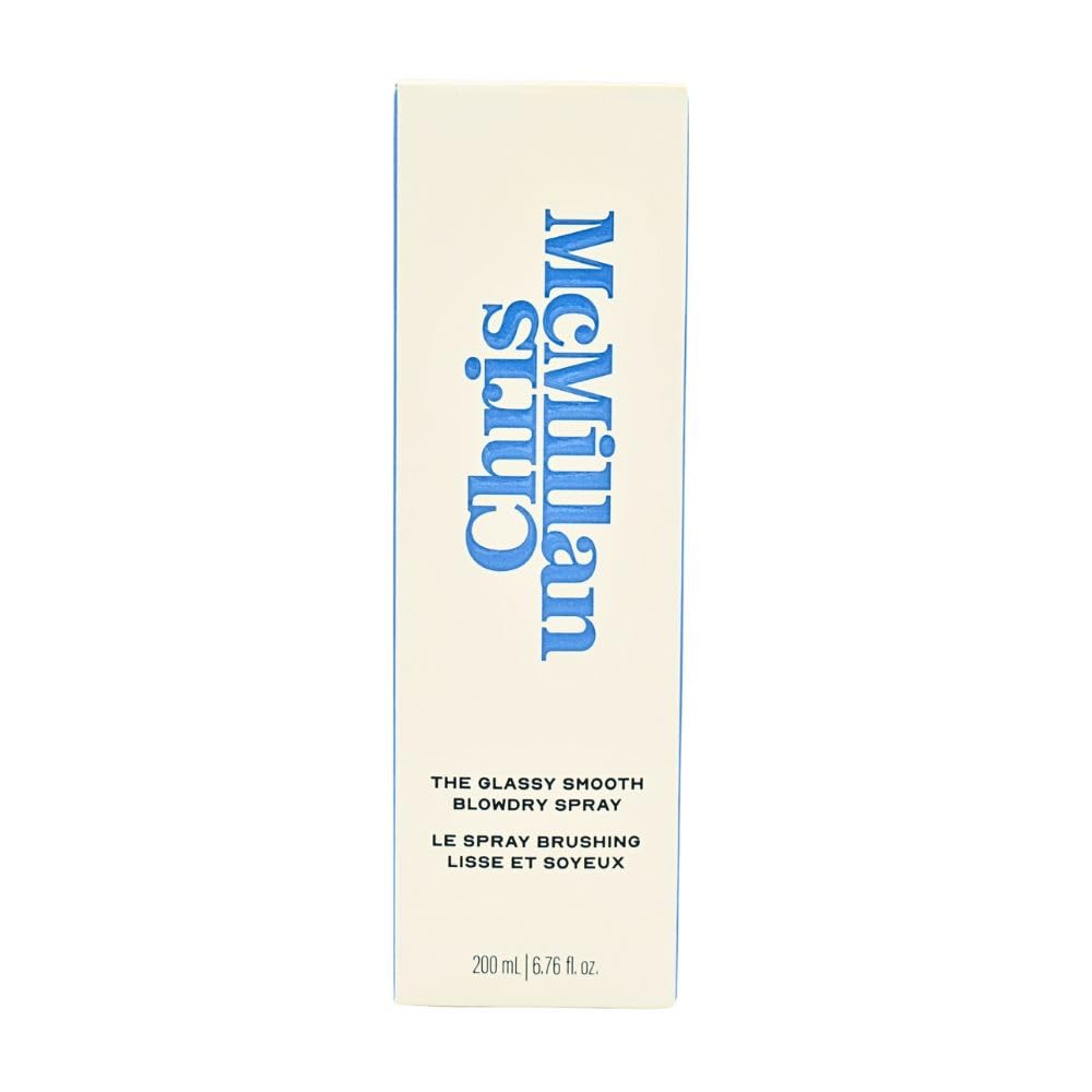 Chris McMillan The Glassy Smooth Blowdry Spray for Frizz 6.76 oz/200 ml - Heat Protection, Shine, Frizz Control, Lightweight Beauty & Personal Care Chris McMillan