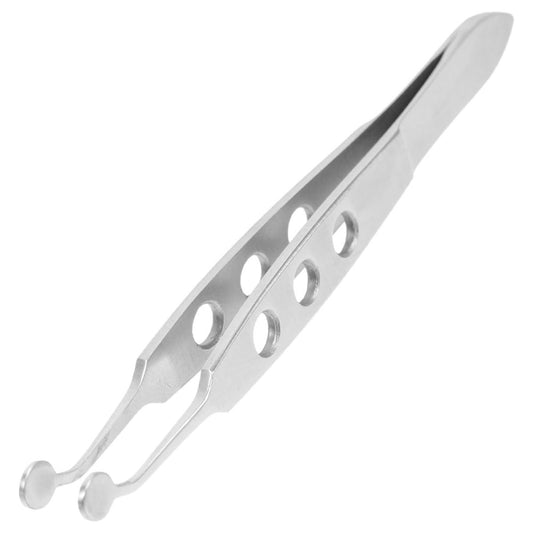 FRCOLOR Stainless Steel Meibomian Gland Expressor Eyelid Forceps Small round Head 3.5x3.5mm for Eye Oil Extraction and Eyelid Massage Women’s Beauty Beauty and Personal Care FRCOLOR