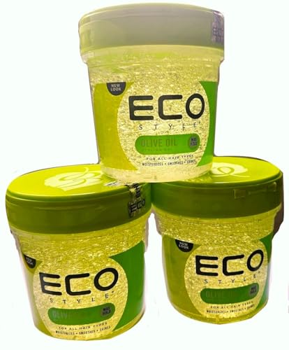 3x Eco Styler Olive Oil Styling Gel - Haargel 473ml (insgesamt - 1,42L) Beauty & Personal Care Eco Style