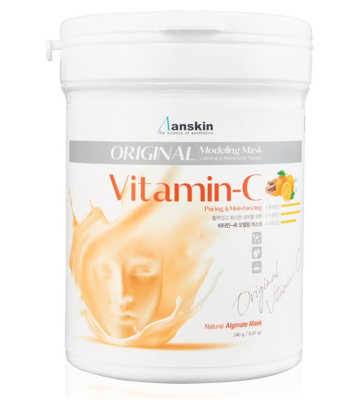 ZEESOON Anskin Vitamin C Modeling Mask Powder Pack Puring & Moisturizing (240g 8.46oz) Skin & Pore Treatment Beauty & Personal Care ZEESOON