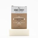 Soak Street Real American Soap, Clean & Unscented (Single 5oz Bar) - Long-Lasting, Moisturizing Natural Bar Soap with Grass-Fed Tallow, Gentle Lard Beauty & Personal Care Soak Street