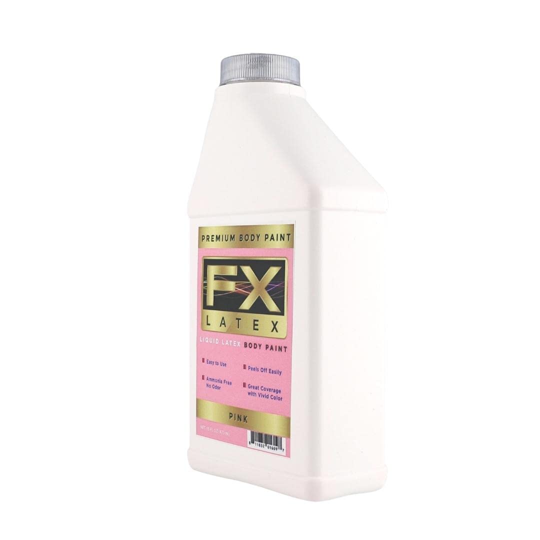 Liquid Latex Fashions- Ammonia Free Natural Face paint for Kids and Adults, Ideal for Artwork, Parties, School Plays, Cosplays and Concerts, Pink- 16 Beauty & Personal Care Liquid Latex Fashions