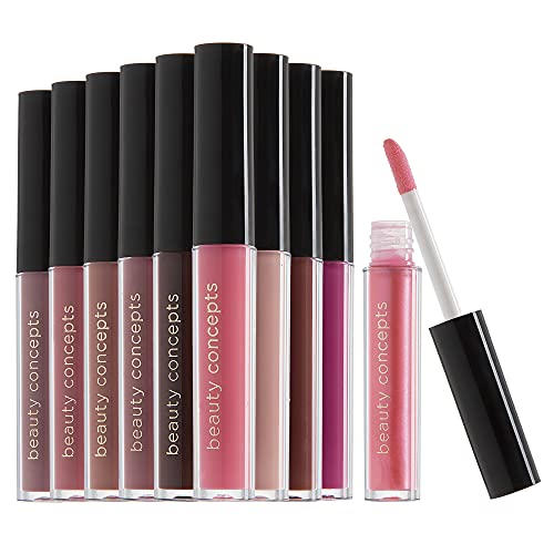 Beauty Concepts Lip Gloss Collection - Shimmering, Glossy Lip Makeup Set for a Radiant Finish, Neutral Beauty & Personal Care B.C BEAUTY CONCEPTS