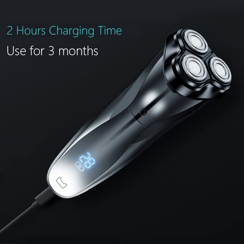 Head Shavers for Bald Men, Electric Shaver for Men Full Body Washable Rechargeable Beard Trimmer Shaving Machine Electric Razor Beauty and Personal Care MAYiT