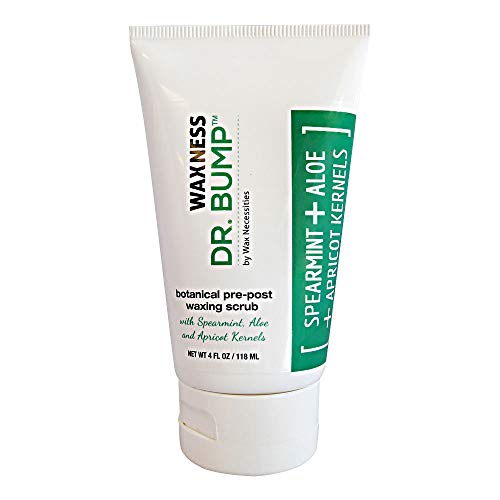 Waxness Dr. Bump Botanical Pre & Post Waxing Scrub 4 fl oz (118 ml) - Ingrown Hair Prevention Exfoliating Scrub - Professional Skin Care - Made in USA Beauty and Personal Care Waxness