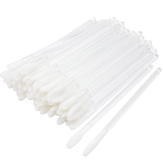 300 Pieces Disposable Lip Brushes Premium Lipstick Gloss Wands Applicator Makeup Tool Kits, Clear Handle Beauty & Personal Care Mekupeu