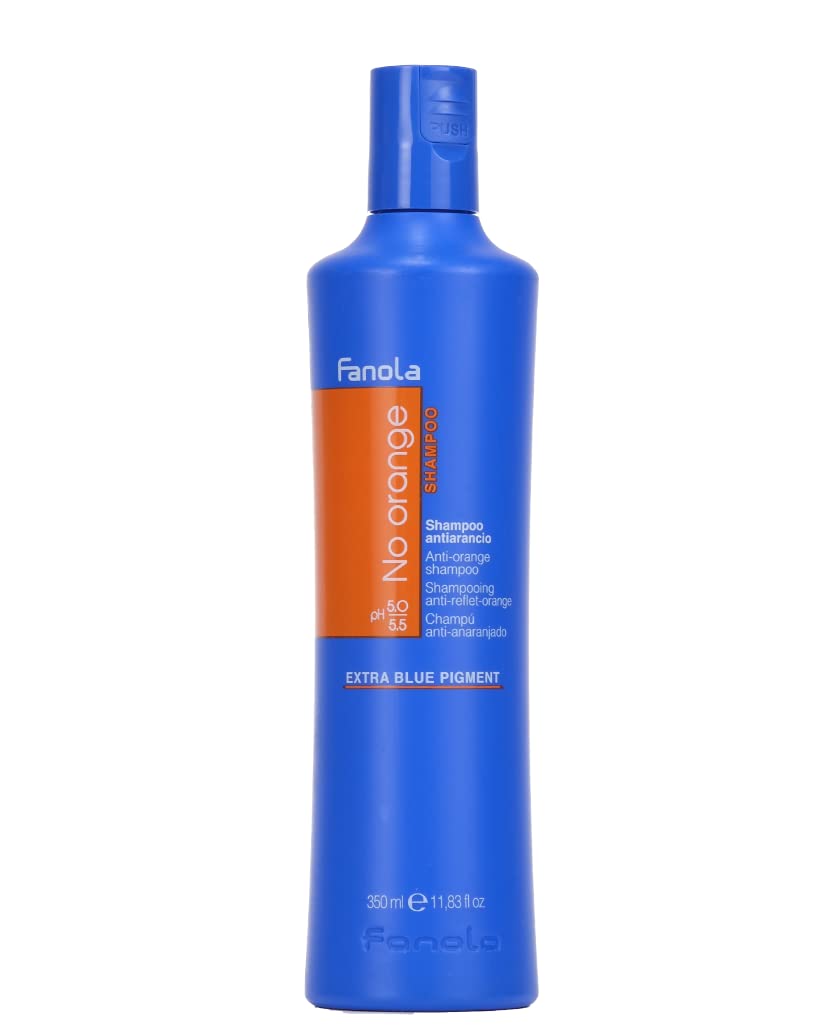 Fanola No Orange Shampoo With Blue Pigments To Eliminate Unwanted Orange Brassy Tones In Lightened Brunettes and Brown Hair 11.83oz Beauty & Personal Care Fanola