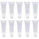 Ewanda store 50PCS 10ml Empty Lip Gloss Balm Tubes Lip Gloss Containers Cute Lipgloss Supplies Squeeze Tubes with Bevel Stoppers Beauty & Personal Care Ewanda store