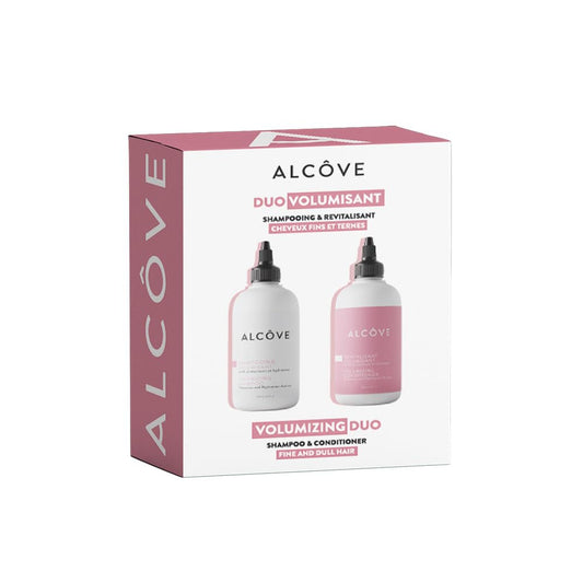 Alcôve - Volumizing Shampoo & Conditioner Duo - Fine and Thin Hair - Sulfate-Free - Lightweight Volume - Evening Primrose Oil - Mango Extract - Argan Beauty & Personal Care Alcove
