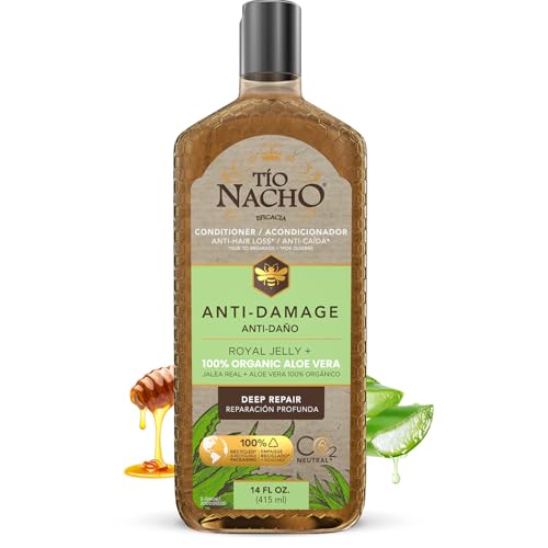 Tio Nacho Anti-Damage Conditioner with Aloe Vera & Royal Jelly, Keratin Conditioner for Women, Deep Repair for Damaged Hair, Nourishing Aloe Vera Hair Beauty & Personal Care Tio Nacho