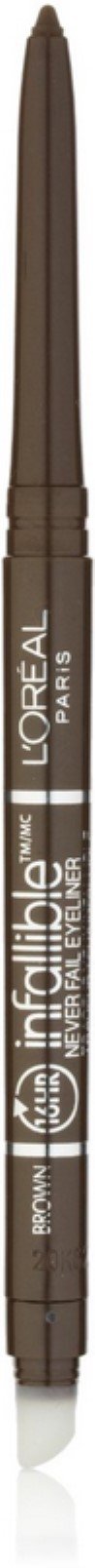 L'Oreal Infallible Never Fail Eyeliner, Brown [531], 0.008 oz (Pack of 3)
