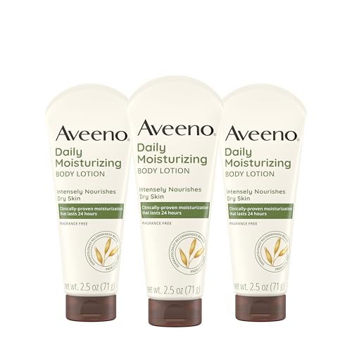 Aveeno Daily Moisturizing Body Lotion, Gentle Lotion Nourishes Dry Skin with Moisture, Sooth-ing Prebiotic Oat, Fragrance-Free, Non-Comedogenic Beauty & Personal Care Aveeno