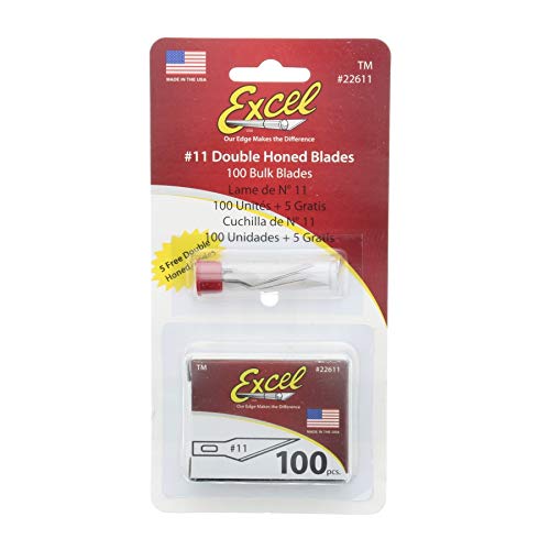 Excel Blades 22511#11 Double Honed Blade - 100 Pcs Boxed *22611A Beauty and Personal Care Excel Blades