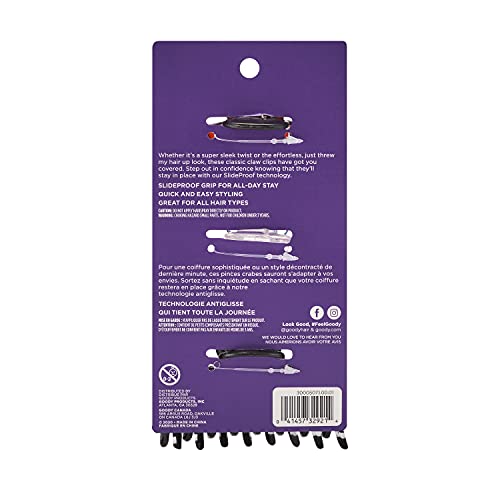 Goody Classics Claw Hair Clip, Medspiral, 3 Count (Pack of 3),(Colors may vary) Beauty & Personal Care GOODY