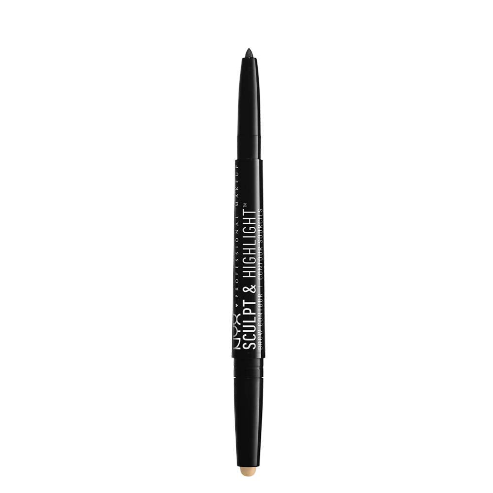 NYX PROFESSIONAL MAKEUP Sculpt and Highlight Brow Contour, Eyebrow Pencil, Black Golden Beauty & Personal Care NYX PROFESSIONAL MAKEUP