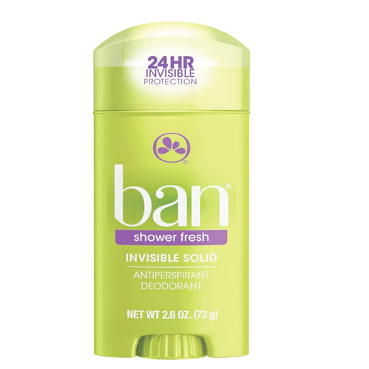 Ban Deodorant 2.6 Ounce Invisible Solid Shower Fresh (76ml) Beauty and Personal Care Ban