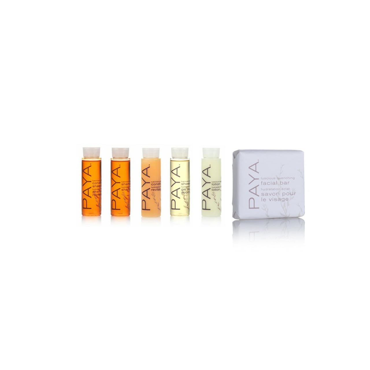Paya Organics Toiletry Travel Set - Shampoo, Hair Conditioner, Shower Gel, 2 Facial Soap & Tote Bag Beauty & Personal Care Paya Organics