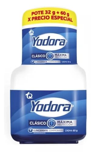 Classic Deodorant Yodoraa PACK of 60gr /2.11oz & 32g /1.12oz - Importado de Colombia - maximum protection Beauty and Personal Care Yahve
