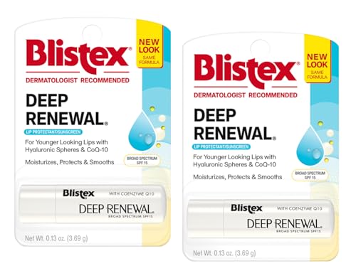 Blistex Deep Renewal Lip Protectant Sunscreen Balm, 0.13 Ounces (3.69g) (Value Pack of 2) Beauty & Personal Care Blistex