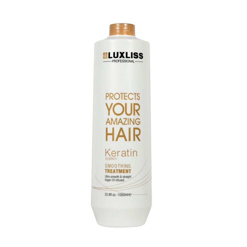 Luxliss Keratin Smoothing Treatment and Keratin Daily Care Shampoo & Conditioner Set Professional Results Straightens and Smooths Repair Hair Beauty & Personal Care Luxliss