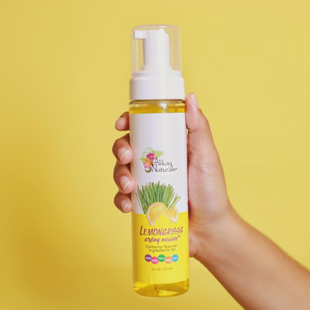 Alikay Naturals Lemongrass Styling Mousse Beauty & Personal Care Alikay Naturals
