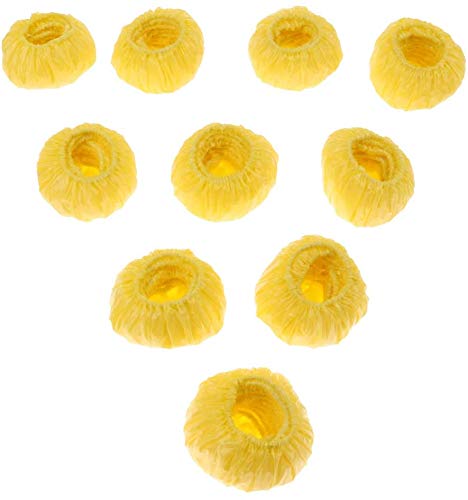 100pcs Disposable Ear Covers Kids Baby Boys Girls Disposable Bath Shower Ear Protectors Caps for Hair Dye, Shower, Bathing - Yellow Beauty and Personal Care FRECI