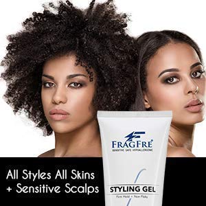 FRAGFRE Firm Hold Hair Gel Fragrance Free 8 oz - Strong Styling Gel for Aggressive Hair Styles - Paraben Free Hypoallergenic Sensitive Formula Beauty & Personal Care FRAGFRE