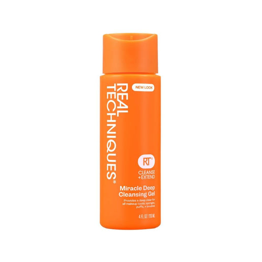 Real Techniques Miracle Deep Cleansing Gel, Makeup Brush & Sponge Cleaner Shampoo for Makeup Tools, Vegan & Cruelty-Free, 4 fl. oz./118 ml Bottle Beauty & Personal Care Real Techniques