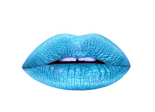 Aromi Metallic Liquid Lipstick | Smudge and Transfer Proof, Bright Blue Lip Color with Shimmery Finish, Vegan, Cruelty-free, Long Wear, Paraben Beauty & Personal Care Aromi