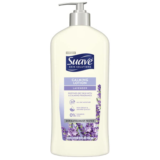 Suave Body Lotion, Lavender Calming 18 oz Beauty & Personal Care Suave