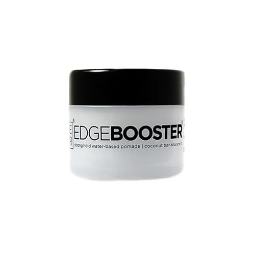 Style Factor EDGEBOOSTER Strong Hold Water-Based Pomade 0.85 Oz Mini Travel Size (0.85 Fl Oz (Pack of 1), Coconut Banana) Beauty & Personal Care Style Factor