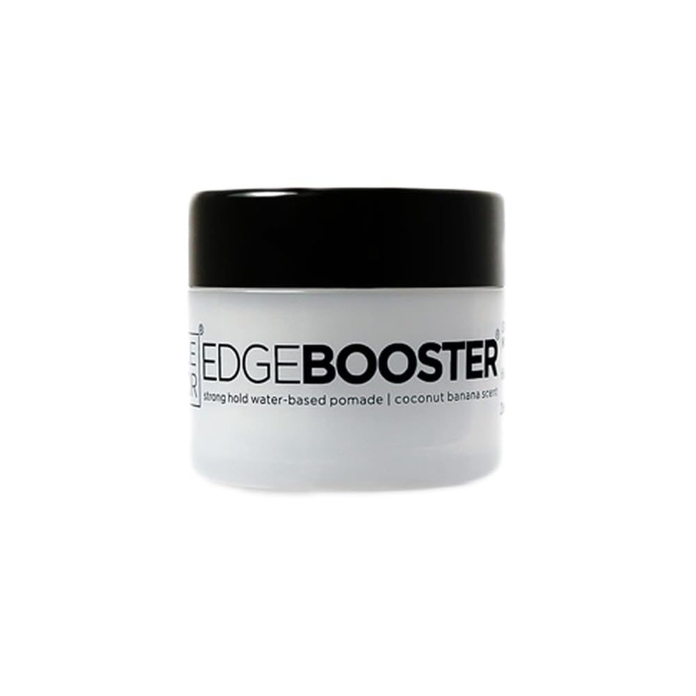 Style Factor EDGEBOOSTER Strong Hold Water-Based Pomade 0.85 Oz Mini Travel Size (0.85 Fl Oz (Pack of 1), Coconut Banana) Beauty & Personal Care Style Factor