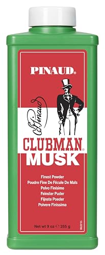 Clubman Lustray Draggon Noir Body Powder for Men - Talcum Body Powder for Sweat & Odor Control, Anti-Chafing, After Shower Grooming, Men's Classic Beauty and Personal Care Clubman