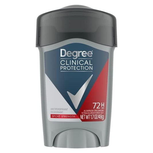 DEGREE Men Clinical Protection Sport Strength Antiperspirant & Deodorant, 1.7 Ounce, Pack of 3 (Packaging may vary) Beauty and Personal Care Degree